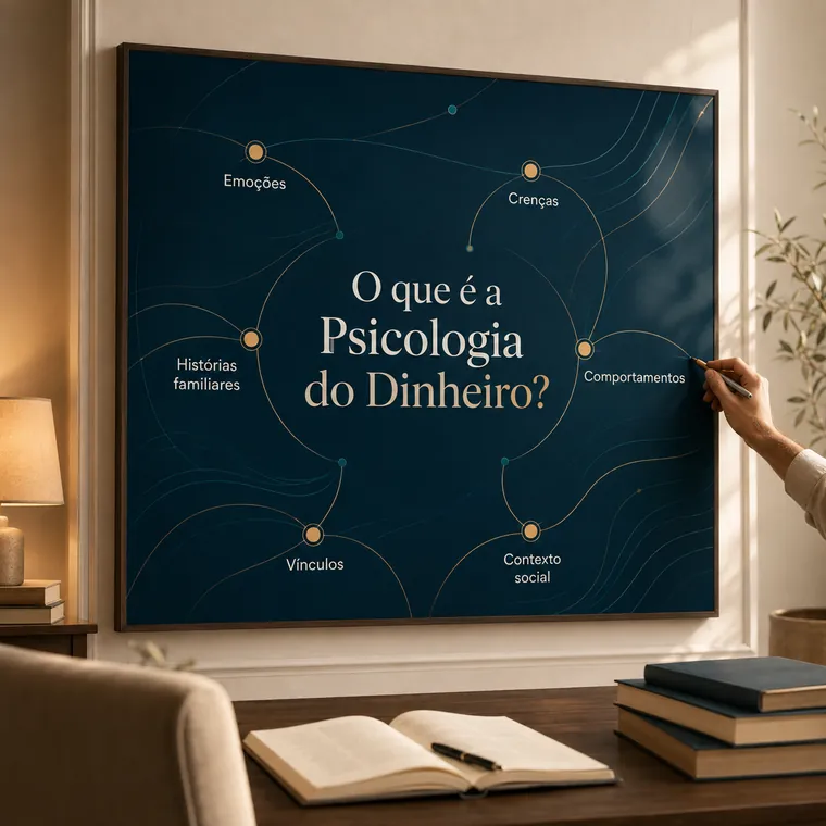 Mapa da Psicologia do Dinheiro: emoções, crenças, histórias familiares, comportamentos, vínculos e contexto social